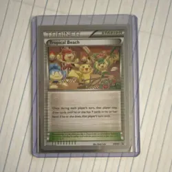 Tropical Beach BW50 2013 World Championship Decks Trainer Stadium Holo Promo - Image 1
