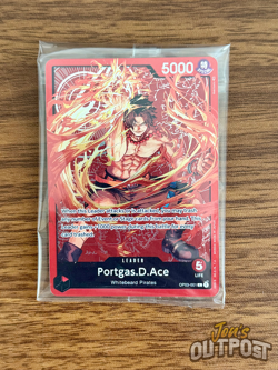 PORTGAS D ACE One Piece OP03-001 Leader SEALED PROMO Special Goods Set - US - Image 1