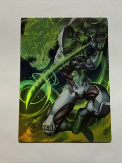 Genji Overwatch Hero Art FPS Video Game ACG Goddess Story Card Holo Anime Hot - Image 1