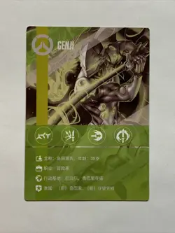 Genji Overwatch Hero Art FPS Video Game ACG Goddess Story Card Holo Anime Hot - Image 2