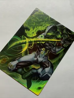 Genji Overwatch Hero Art FPS Video Game ACG Goddess Story Card Holo Anime Hot - Image 3