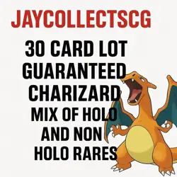 POKEMON CARD GOD PACK MYSTERY LOT/ CHARIZARD GUARANTEE / 30 CARD/ RARE ONLY! - Image 1