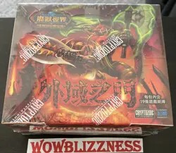WoW TCG FIRES OF OUTLAND - TAIWAN Booster Box US/EU Spectral Tiger chance! 815442010506 - Image 1