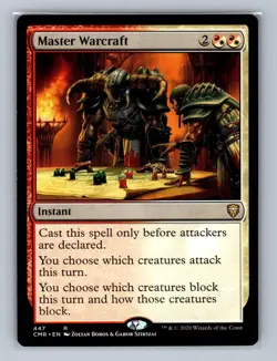 Master Warcraft 447 Regular Rare Commander Legends Magic: The Gathering NM - Image 1