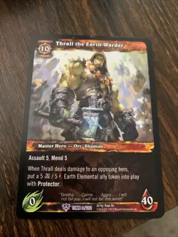 Thrall the Earth-Warder - WoW TCG - Epic Near Mint Tomb of the Forgotten - Image 1