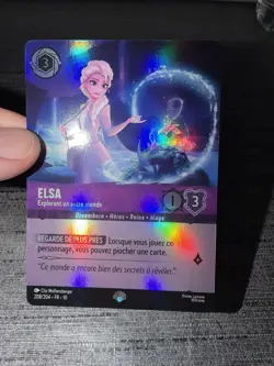 Carte Lorcana Disney TCG Elsa 208/204 Epic Chapitre 10 Francais Exc - Image 3
