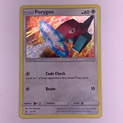 PORYGON 12/12 Holofoil 2018 McDonald's Collection Pokemon TCG MP - Image 1