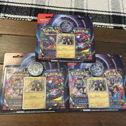 3x Pokemon TCG Phantasmal Flames / Mega Evolution 2 Pack Blister lot of 3 Sealed - Image 1