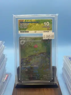 Pokemon 151 Ivysaur 167/165 Art Rare Japanese ACE 10 Graded Card - Image 1