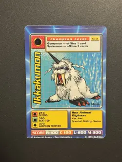 MISCUT Digimon Ikkakumom St-12 Bandai Digi Battle Card - Image 1