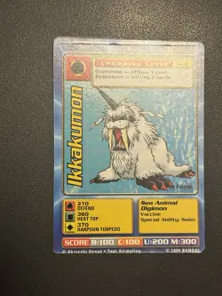 MISCUT Digimon Ikkakumom St-12 Bandai Digi Battle Card - Image 3