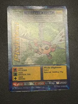 Digimon Piximon St-30S Chase Holo Bandai Digi Battle Card - Image 3