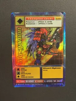 Digimon Musyamon St-20S Chase Holo Bandai Digi Battle Card - Image 1