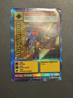 Digimon Musyamon St-20S Chase Holo Bandai Digi Battle Card - Image 3