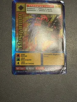 Digimon Musyamon St-20S Chase Holo Bandai Digi Battle Card - Image 4
