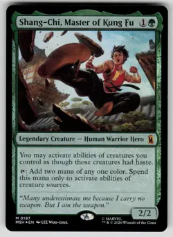 Shang-Chi, Master of Kung Fu Foil Mythic Marvel Super Heroes 187 MTG NM 2026 - Image 1