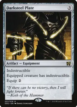 Darksteel Plate Duel Deck Elves Vs Inventors DDU Mtg Magic The Gathering NM Edh - Image 1