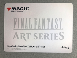 Mtg Carte Magic FFVII Final Fantasy Sephiroth Fabled Art Series Gold stamp NM - Image 2