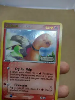 POKEMON TCG TORKOAL LEGEND MAKER REVERSE HOLO STAMPED 27/92 EXCELLENT - Image 3