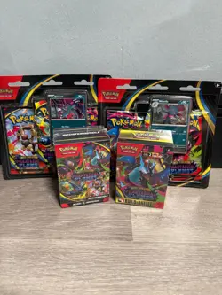 Pokemon TCG Phantasmal Flames Booster Bundle, Triple Blister x 2 + Build&Battle - Image 1