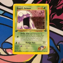 Koga's Grimer 78/132 Common Gym Challenge Pokemon 1st Edition Heavily Played - Image 1
