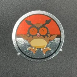 Hoothoot Pokemon Paper Ginpika Medal Card Nintendo Japanese Rare TCG S206-92 - Image 3