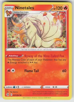 Ninetales 031/264 Uncommon Fusion Strike Pokemon Near Mint - Image 1