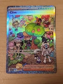 Clive 236/091 Special Illustration Rare, Paldean Fates Full Art Holo Pokemon TCG - Image 1