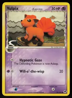 Vulpix 70/101 Common Dragon Frontiers Pokemon Moderately Played - Image 1
