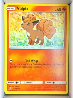 Vulpix 15/181 Common Team Up Pokemon Near Mint - Image 1