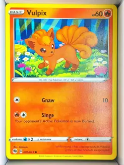 Vulpix 006/073 Common Champion's Path Pokemon Near Mint - Image 1
