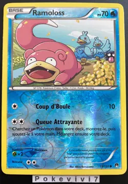 Carte Pokemon RAMOLOSS 19/122 Reverse XY9 Rupture Turbo FR - Image 1