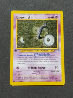 Pokemon 1ST EDITION UNOWN 89/105 - NEO DESTINY SET NON-HOLO - (EX+) - Image 1