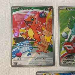 Pokemon TCG First Partner Illustration Collection Charmander Squirtle Bulbasaur - Image 2