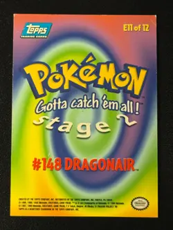 Dragonair 148 Pokemon Topps HOLO E11 of 12 - Image 2