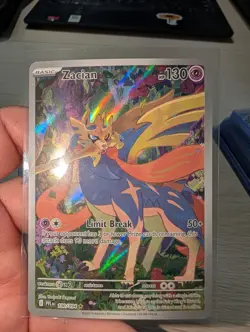 Zacian 100/094 Illustration Rare Holo ME02: Phantasmal Flames Pokemon NM - Image 1