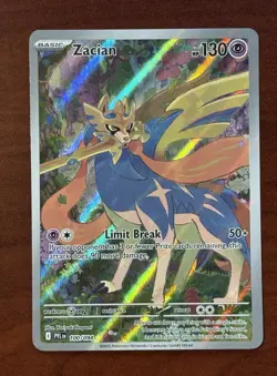 Pokemon, Zacian 100/094, Me02: Phantasmal Flames, Illustration Rare, Holo, 130 … - Image 1