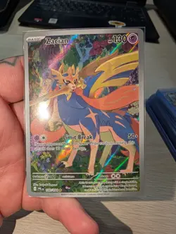 Zacian 100/094 Illustration Rare Holo ME02: Phantasmal Flames Pokemon NM - Image 1