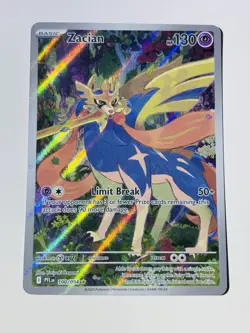 Zacian 100/094 Me02: Phantasmal Flames Holo Illustration Rare Pokemon TCG - Image 1