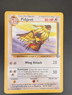 Pokemon TCG Pidgeot Non-Holo Card Jungle 24/64, NM Condition, E8 - Image 4