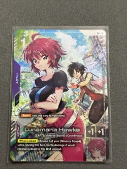 Gundam Card Game Phantom Aria GD04-095 Lunamaria Hawke U+ English NM - Image 1