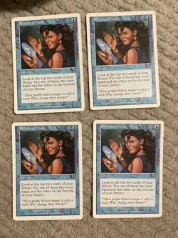 4x Sleight of Hand 7th Edition Magic Mtg NM - Image 1