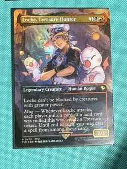 Mtg FIC Final Fantasy — Locke, Treasure Hunter — Track Foil—NM - Image 1