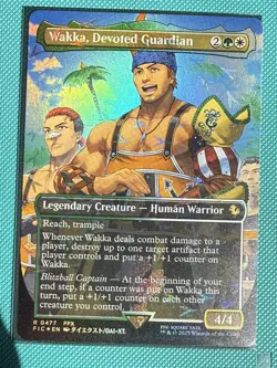 Mtg FIC Final Fantasy — Wakka, Devoted Guardian — Track Foil—NM - Image 1