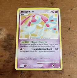 Pokemon TCG Mesprit 14/123 Diamond & Pearl Holo Rare English 2007 - Image 1