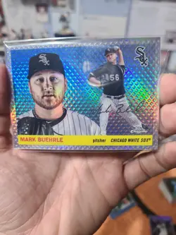 2025 Topps Chrome Platinum Ann. Mark Buehrle Diamond Etch Ref 55 /55 White Sox - Image 1
