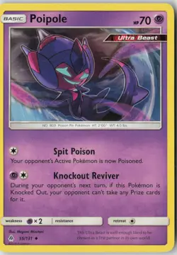 Poipole 55/131 Uncommon Forbidden Light Pokemon Near Mint - Image 1