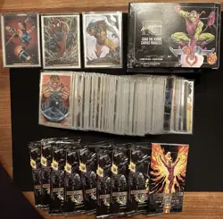 2024 Marvel Masterpieces ‘92 Platinum Complete Set 1-100 Plus 2 Error Cards - Image 1