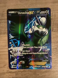 Tornadus EX (Team Plasma)(114 Full Art) 114/116 Ultra Rare Holo LP Plasma Freeze - Image 1
