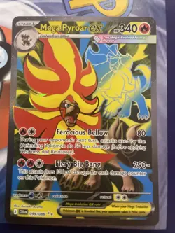 Mega Pyroar ex 099/086 Me04: Chaos Rising Holo - Image 1